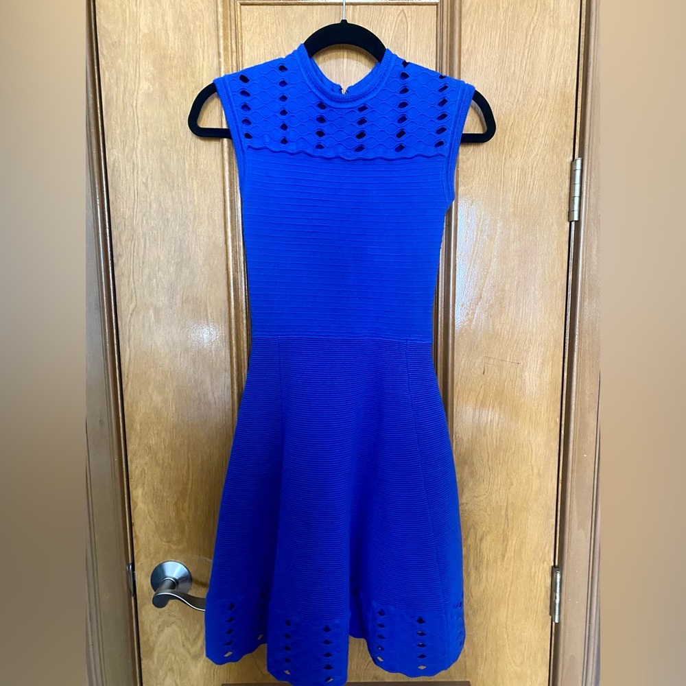Ted Baker Blue Knit Mini Dress